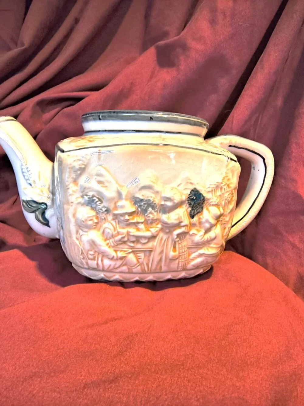 Vintage Square China teapot made ih Japan 5.75